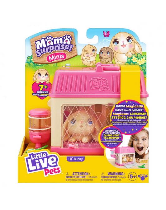 Little Live Pets Mama Surprise Mini Maus-Spielset: Lil‘ Bunny