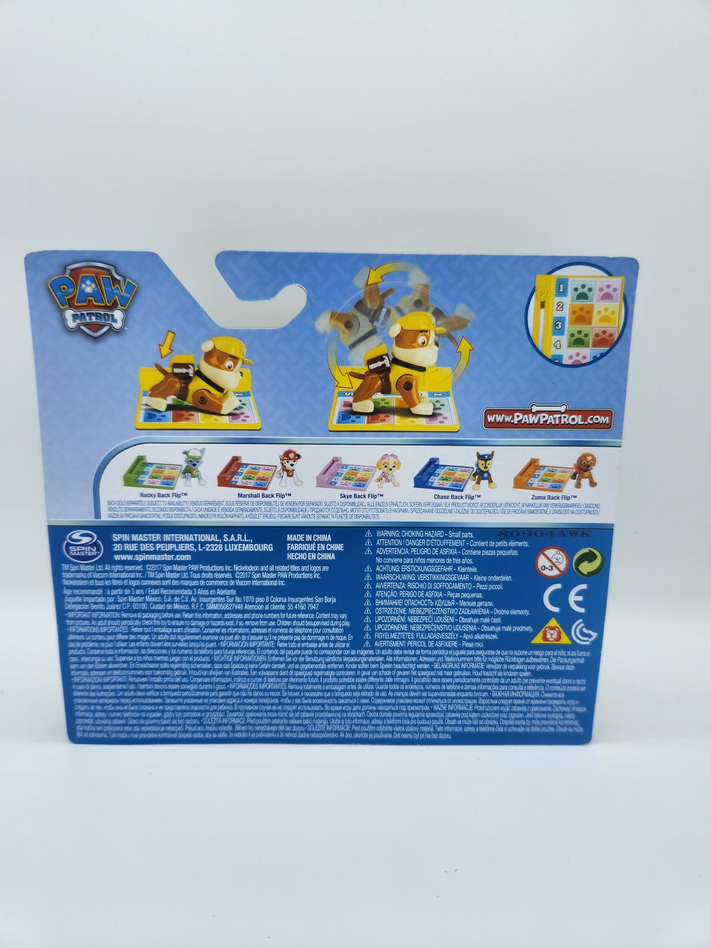 Paw Patrol Back Flip - Rubble